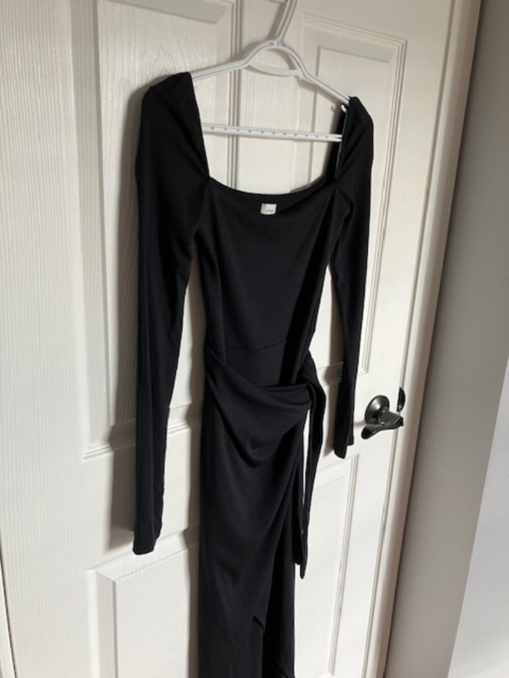 W I L F R E D Long-Sleeve Black Dress — S M A L L